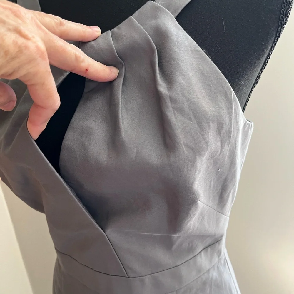 J. Crew gray 100% cotton sleeveless lined dress. Size 4